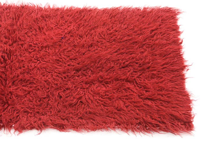 Detail image of 2' x 4' 2 Hand Knotted Moroccan Wool Rug