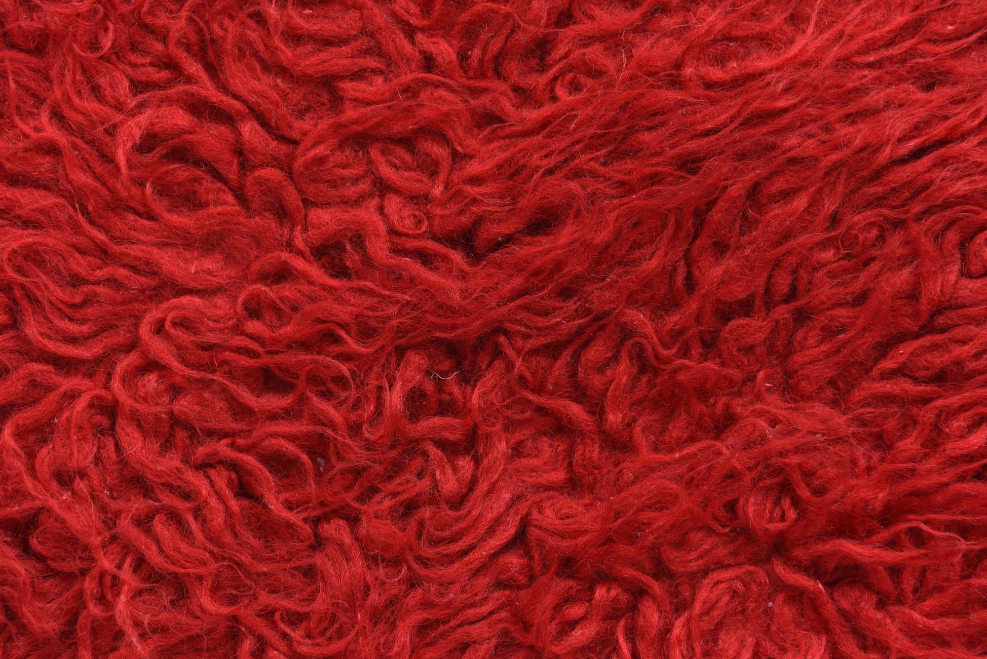 2' x 4' 2 Hand Knotted Moroccan Wool Rug