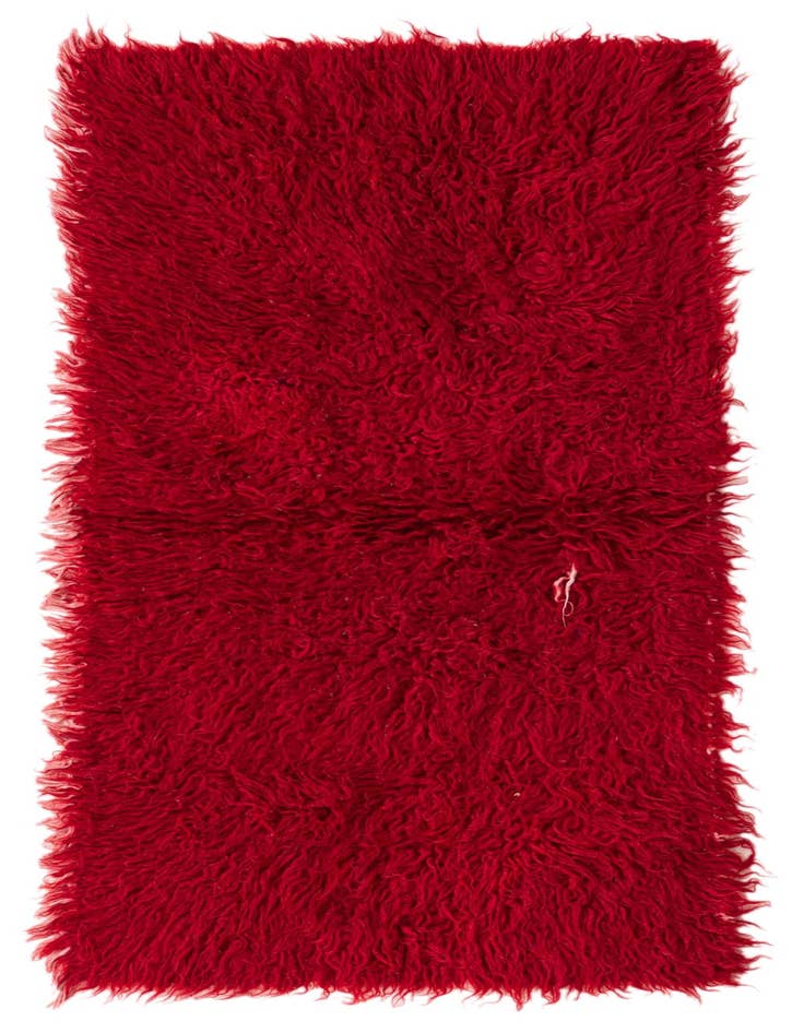 Detail image of 2' x 4' 2 Hand Knotted Moroccan Wool Rug
