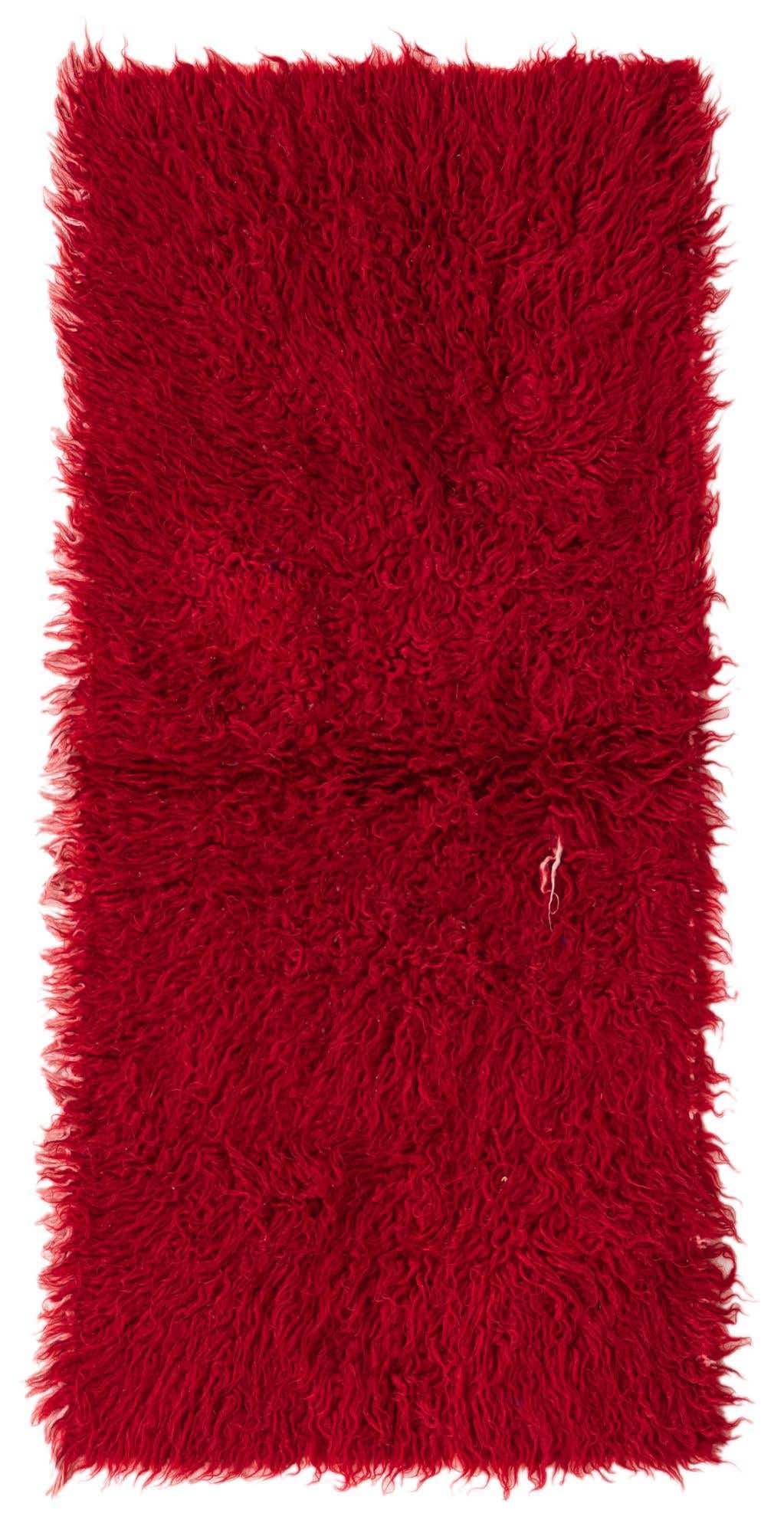 2' x 4' 2 Hand Knotted Moroccan Wool Rug