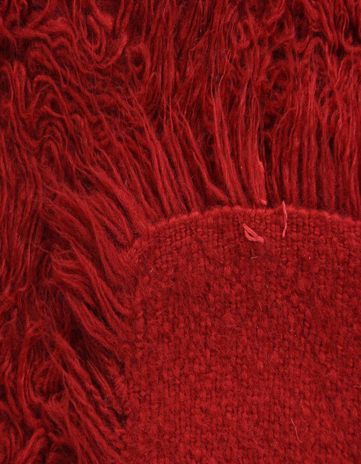 Detail image of 2' 4 x 4' 4  Hand Knotted Moroccan Wool Rug