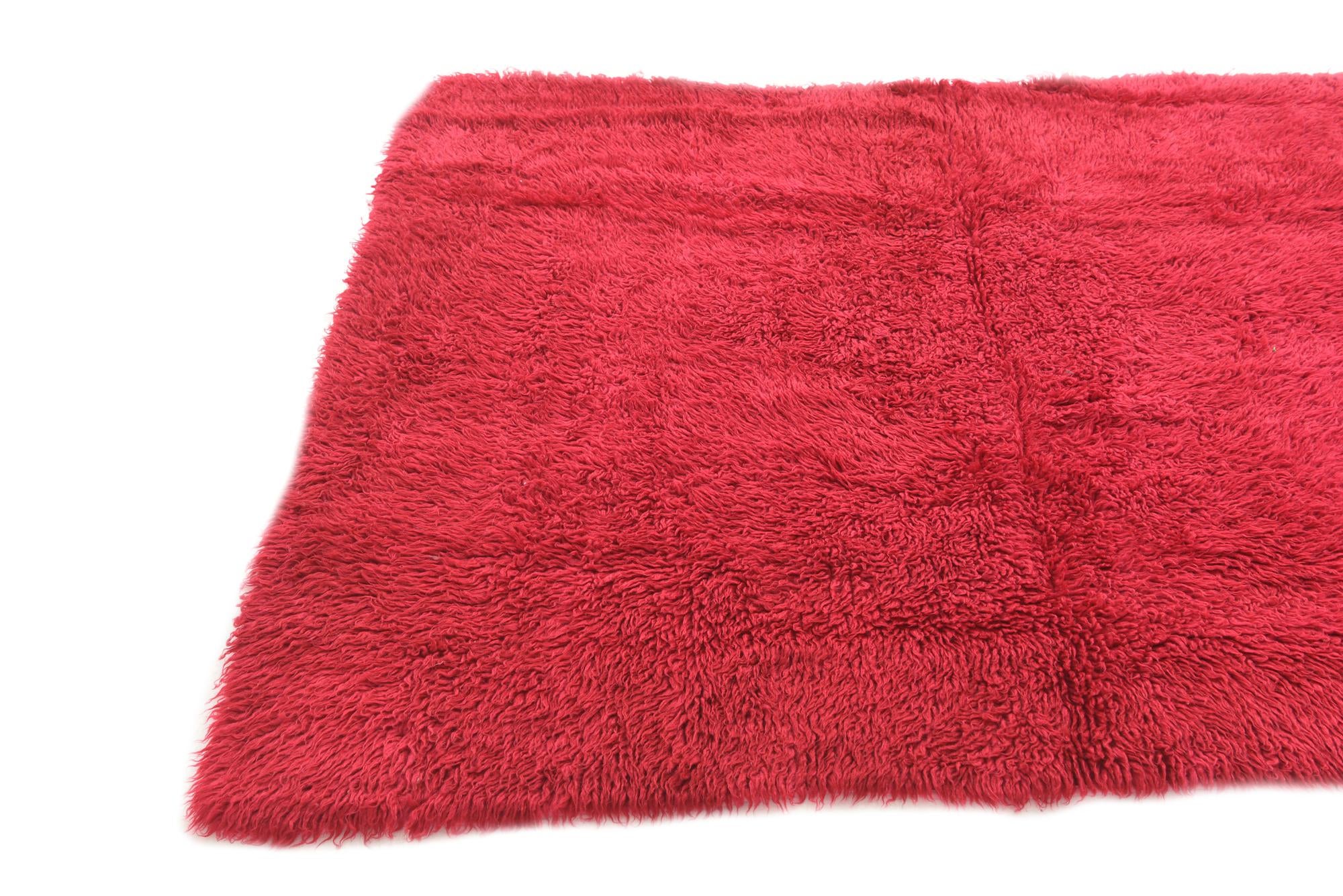 4' 4 x 6' 1 Hand Knotted Moroccan Wool Rug