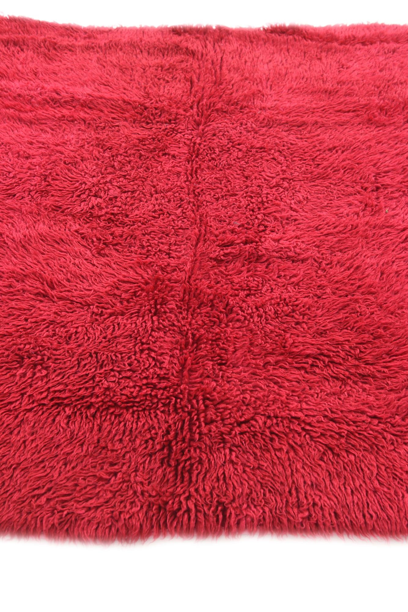 4' 4 x 6' 1 Hand Knotted Moroccan Wool Rug
