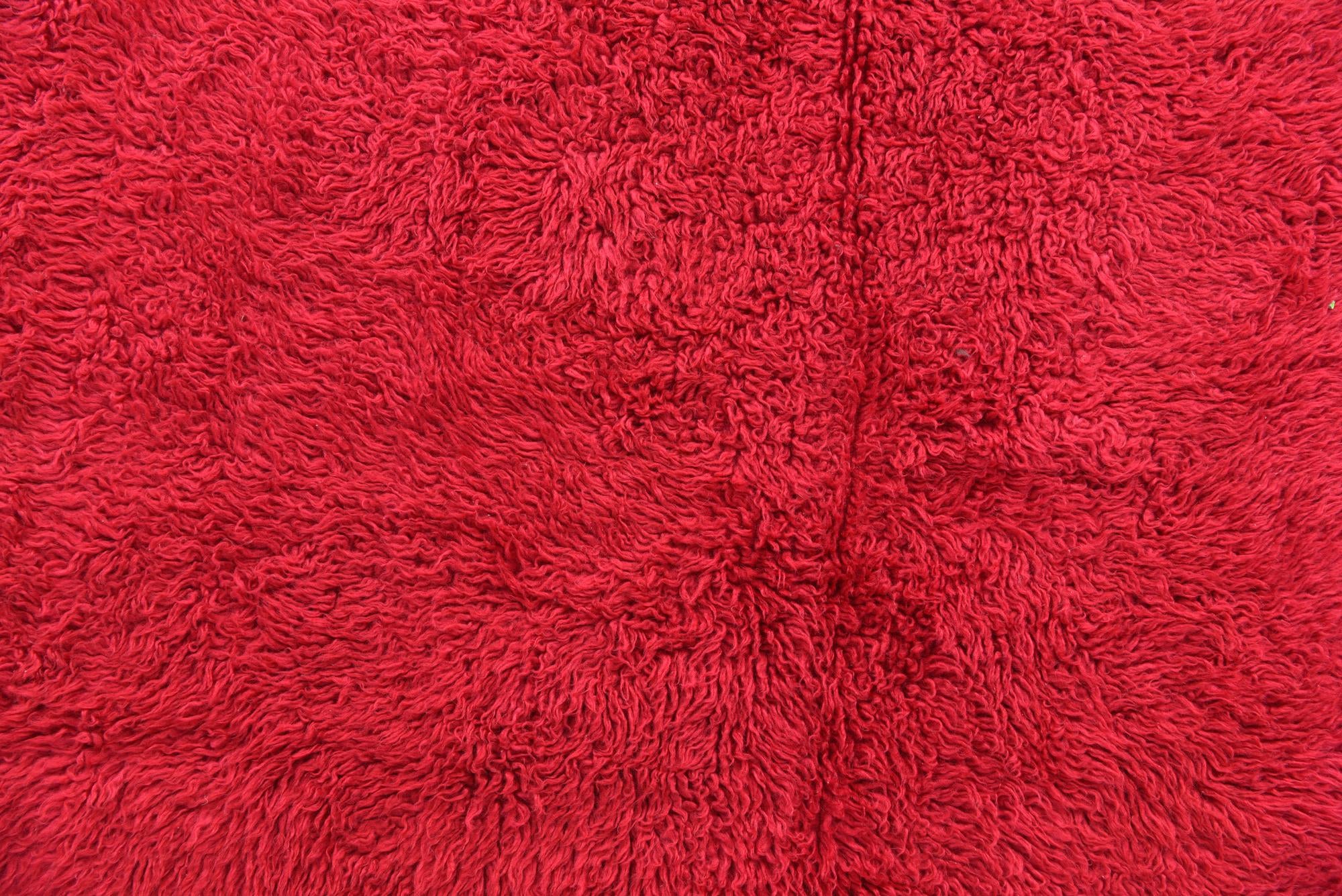 4' 4 x 6' 1 Hand Knotted Moroccan Wool Rug