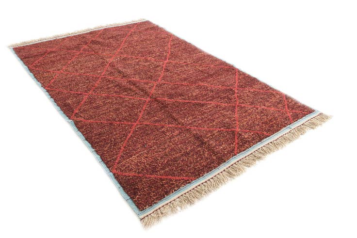 Detail image of 6' x 8' 9 Hand Knotted Moroccan Wool Rug