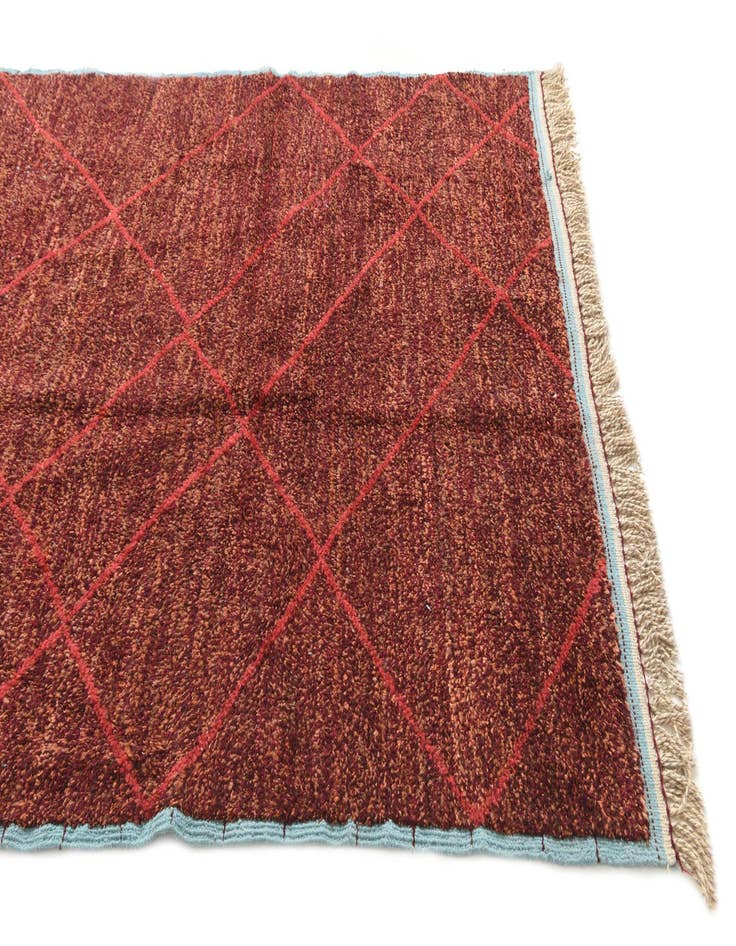 Detail image of 6' x 8' 9  Hand Knotted Moroccan Wool Rug