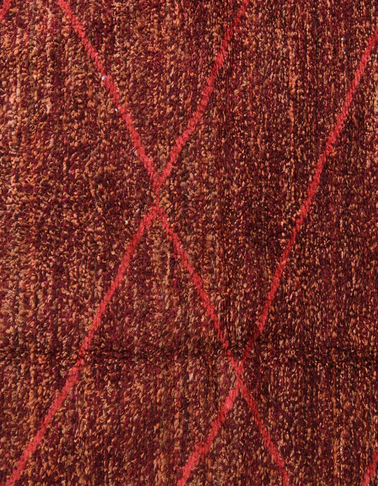 Detail image of 6' x 8' 9  Hand Knotted Moroccan Wool Rug