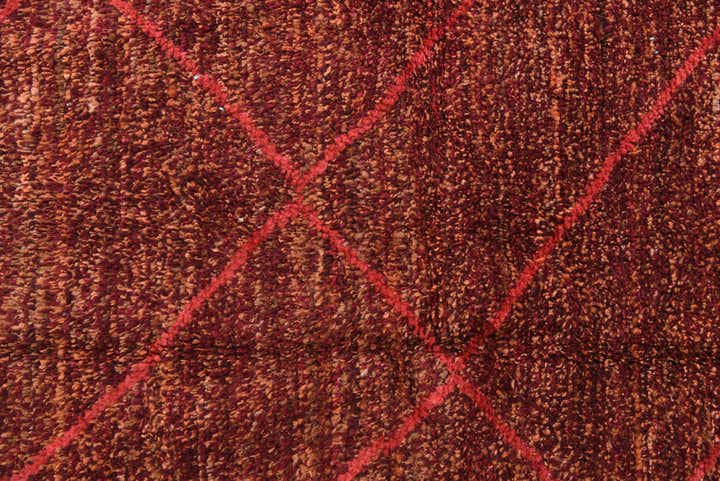 6' x 8' 9 Hand Knotted Moroccan Wool Rug