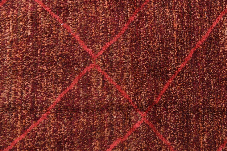 Detail image of 6' x 8' 9 Hand Knotted Moroccan Wool Rug