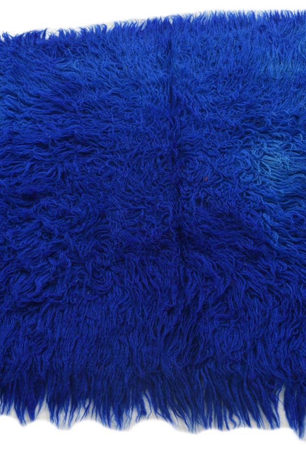 Detail image of 2' 4 x 4' 2 Hand Knotted Moroccan Wool Rug