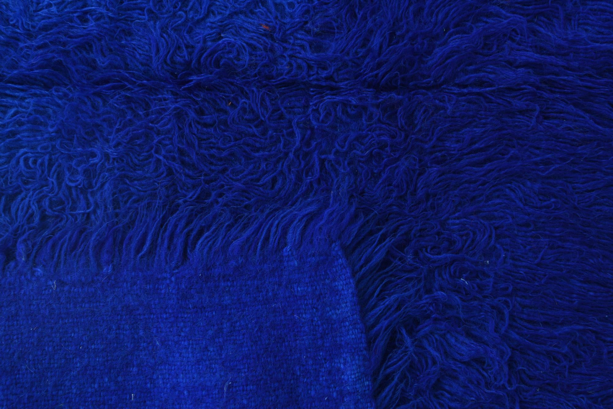 2' 4 x 4' 2 Hand Knotted Moroccan Wool Rug
