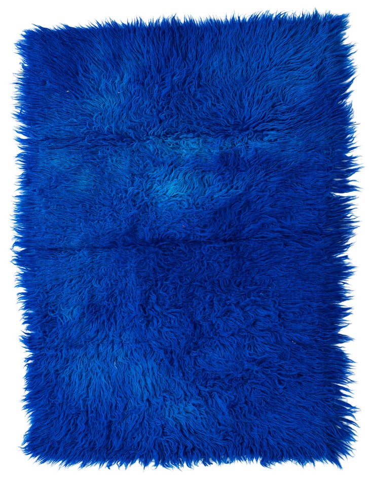 Detail image of 2' 4 x 4' 2 Hand Knotted Moroccan Wool Rug
