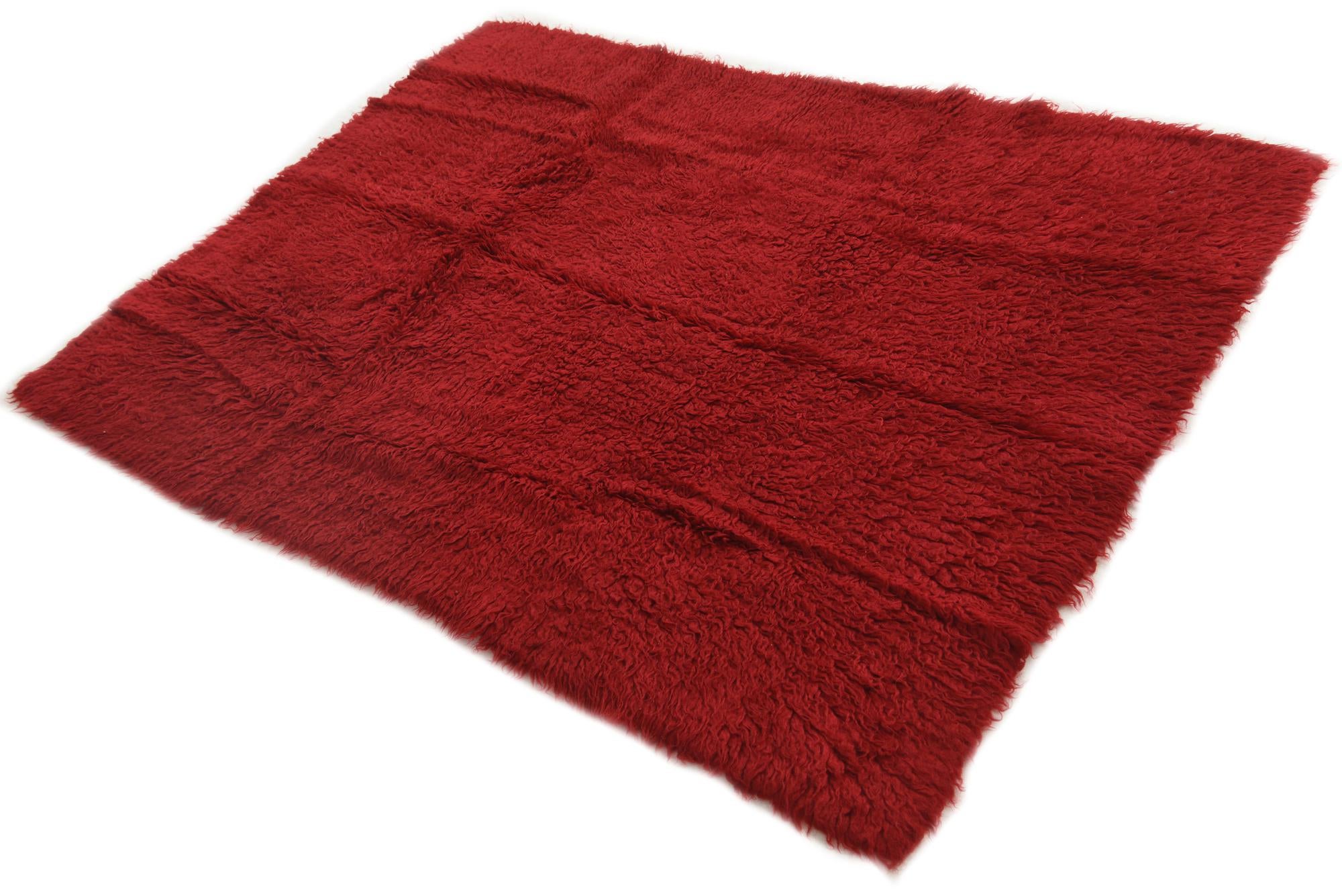 4' 3 x 5' 10 Hand Knotted Moroccan Wool Rug