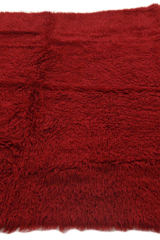 Detail image of 4' 3 x 5' 10 Hand Knotted Moroccan Wool Rug