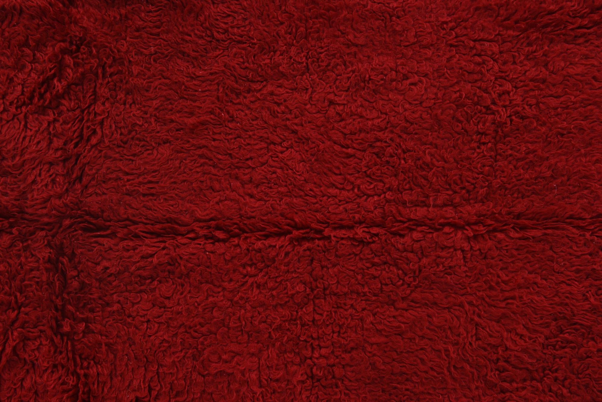 4' 3 x 5' 10 Hand Knotted Moroccan Wool Rug