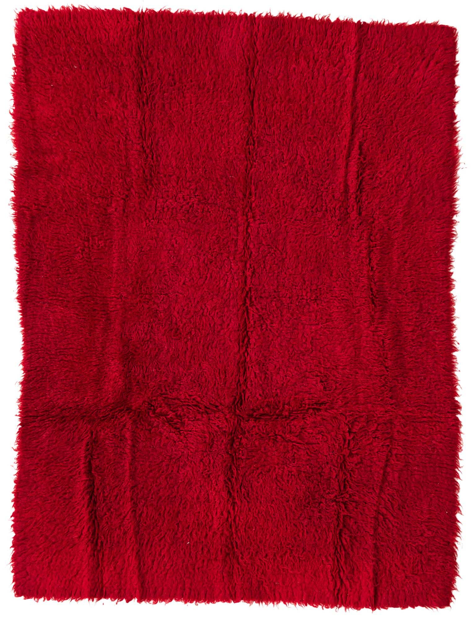 4' 3 x 5' 10 Hand Knotted Moroccan Wool Rug