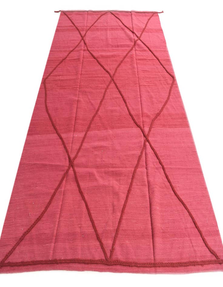 Detail image of 6' 9 x 9' 9  Hand Knotted Moroccan Wool Rug