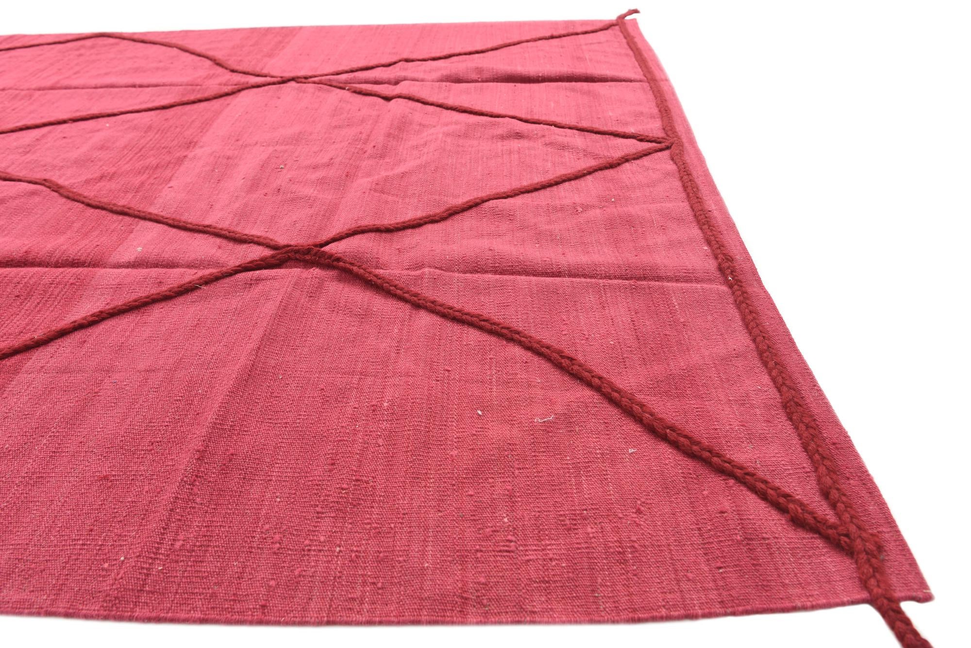 6' 9 x 9' 9 Hand Knotted Moroccan Wool Rug