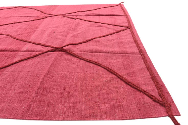 Detail image of 6' 9 x 9' 9 Hand Knotted Moroccan Wool Rug