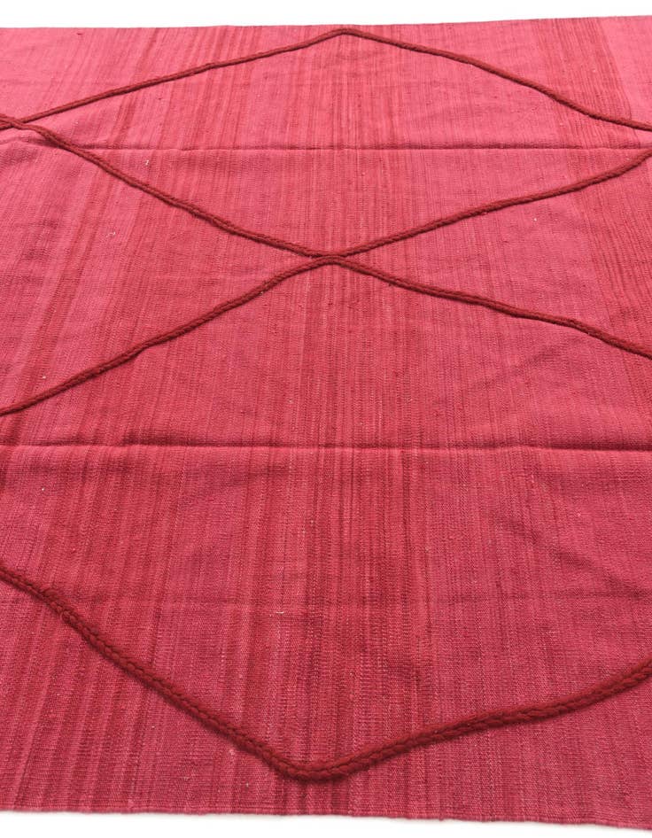 Detail image of 6' 9 x 9' 9  Hand Knotted Moroccan Wool Rug