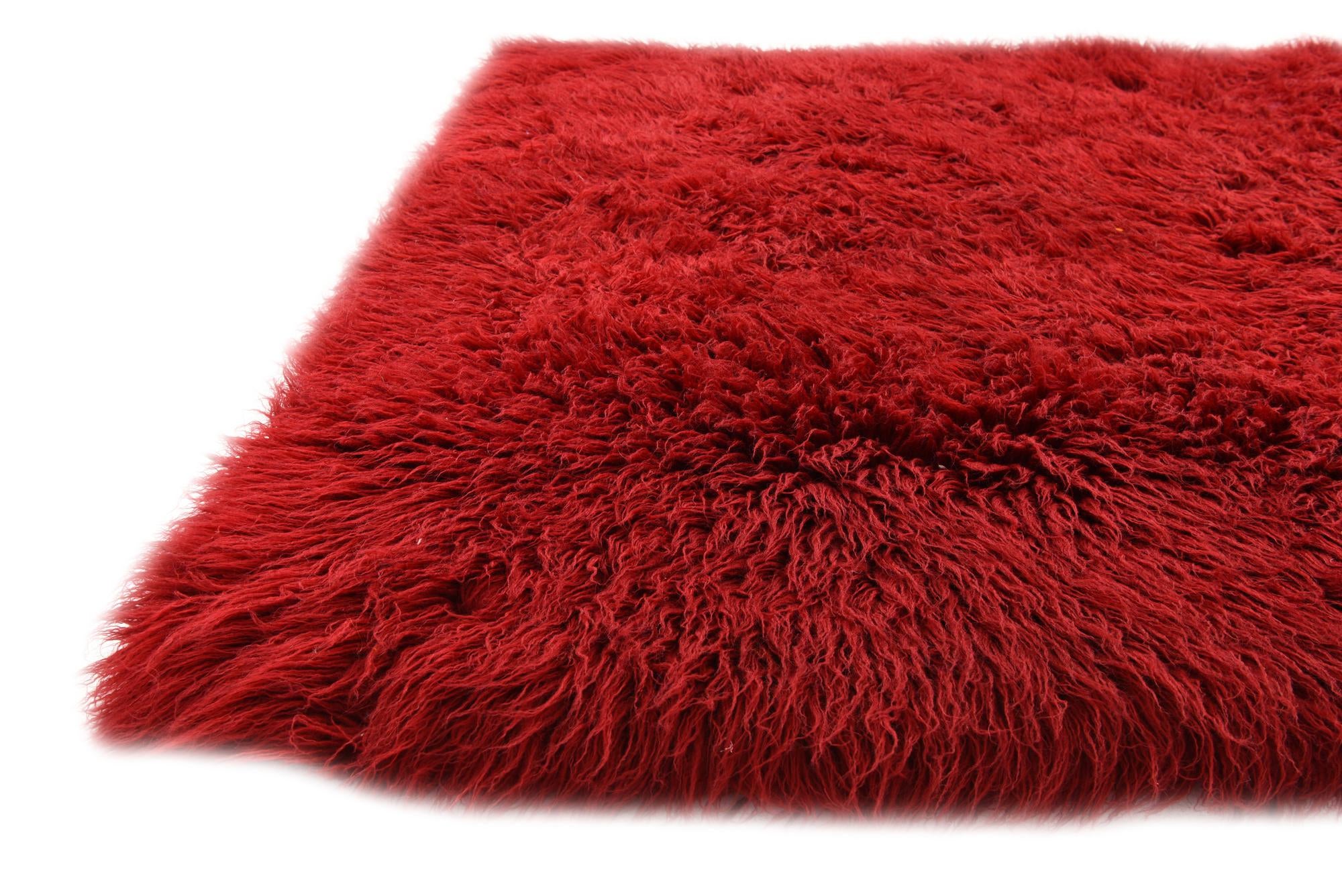 4' 9 x 7' 2 Hand Knotted Moroccan Wool Rug