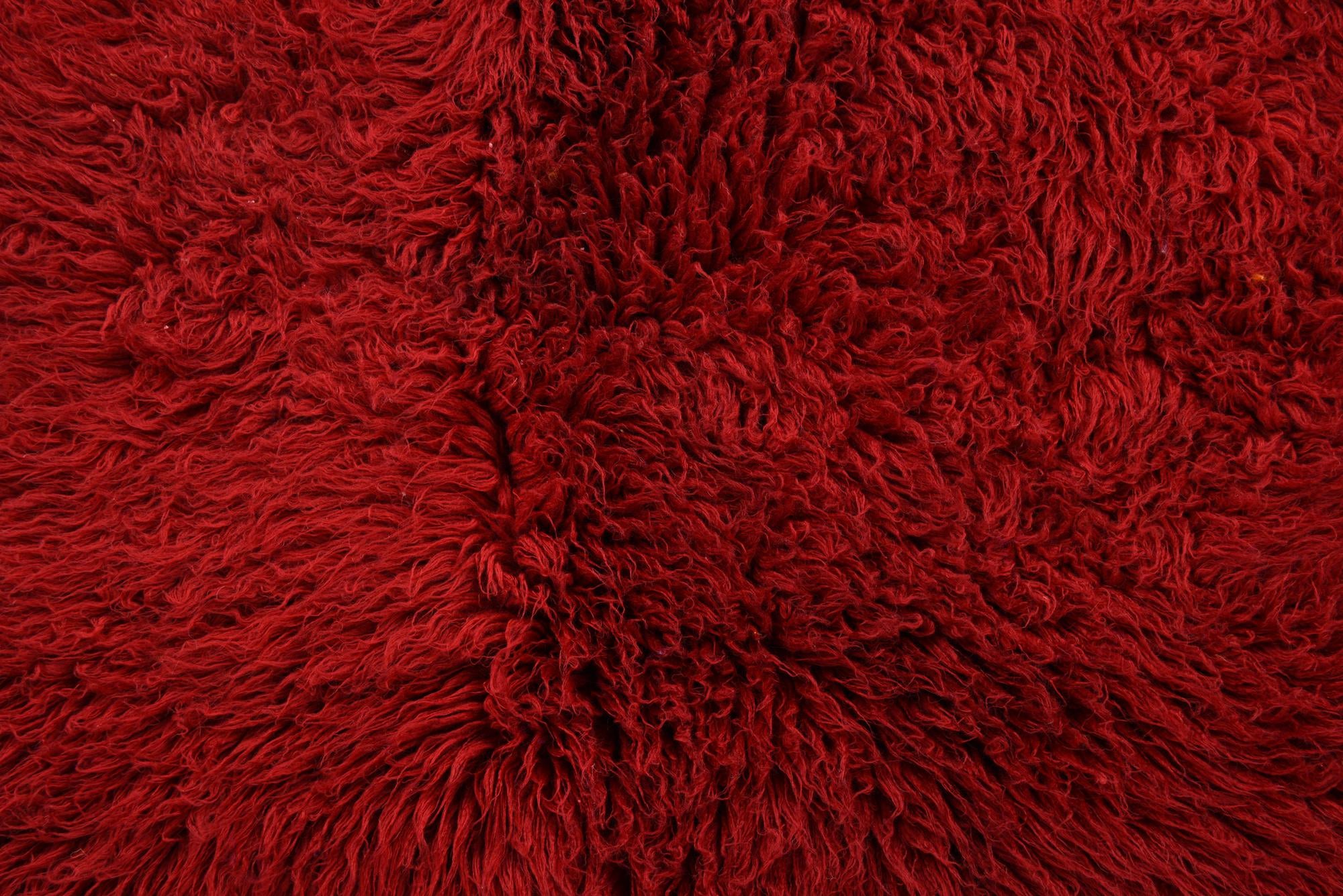 4' 9 x 7' 2 Hand Knotted Moroccan Wool Rug