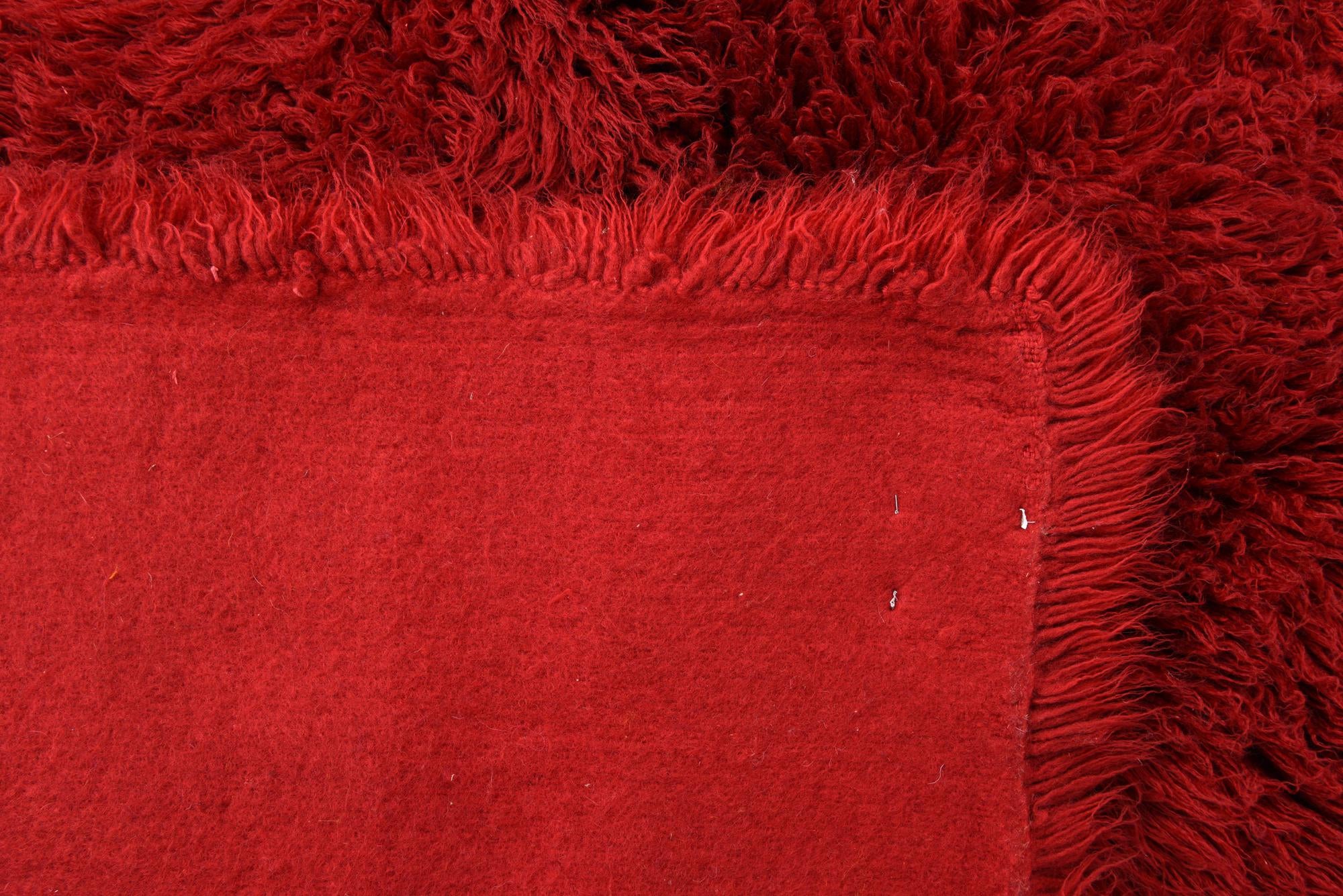 4' 9 x 7' 2 Hand Knotted Moroccan Wool Rug