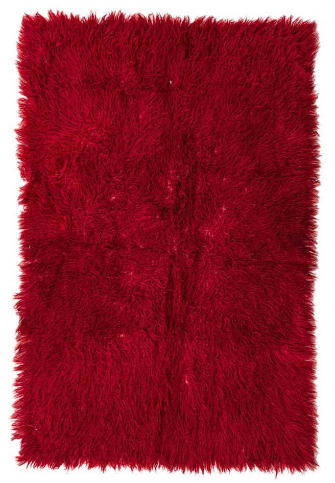 Detail image of 3' 10 x 5' 10 Hand Knotted Moroccan Wool Rug
