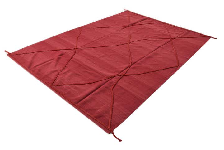 6' 10 x 9' 10 Hand Knotted Moroccan Wool Rug