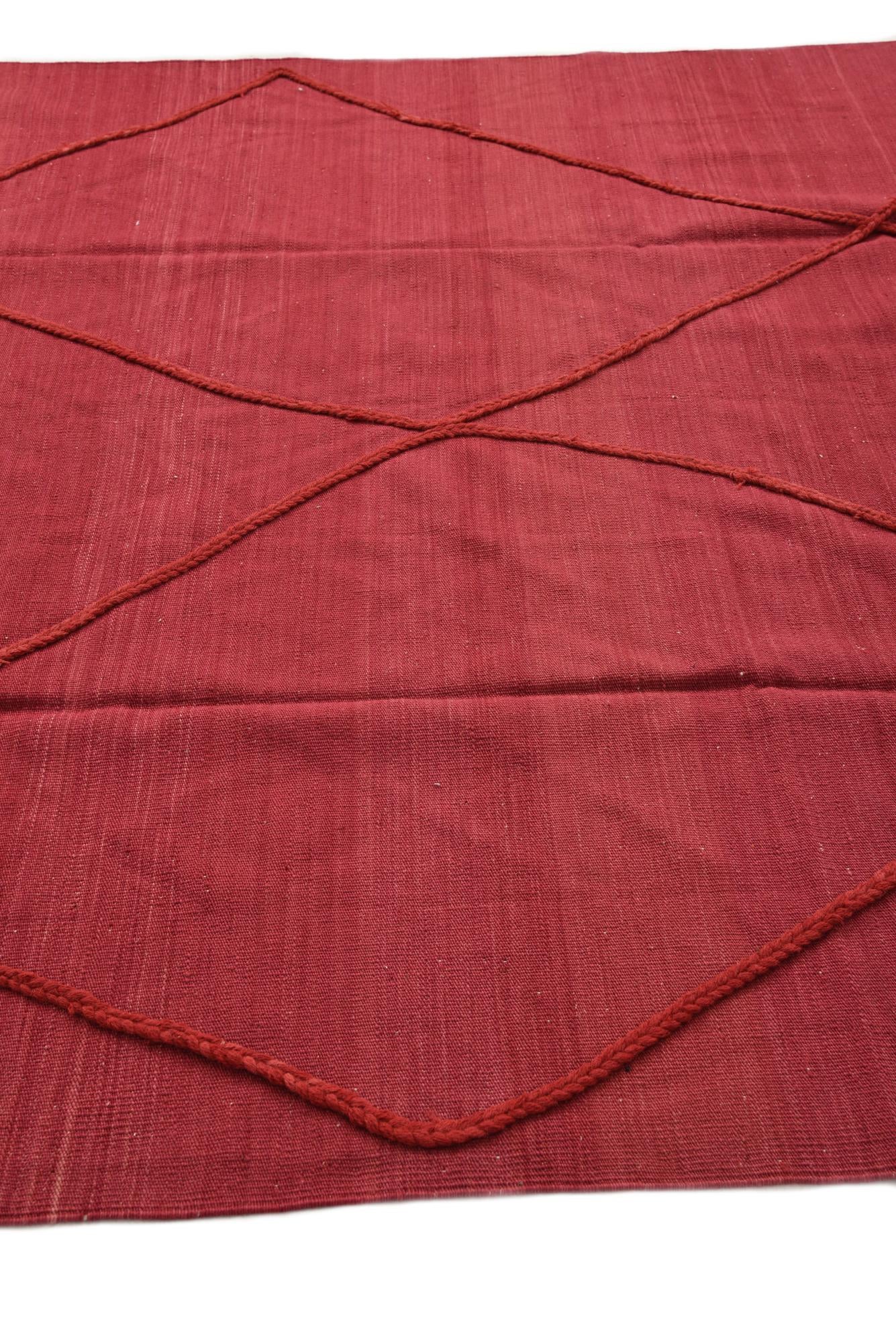 6' 10 x 9' 10 Hand Knotted Moroccan Wool Rug