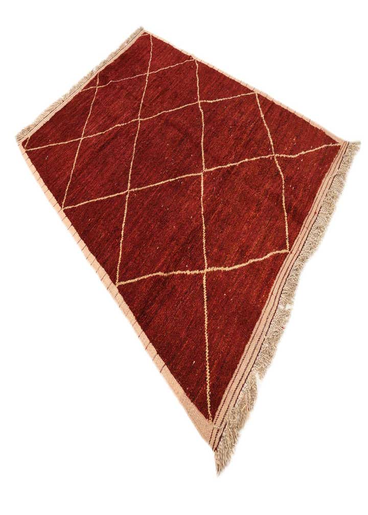 6' 4 x 9' 3 Hand Knotted Moroccan Wool Rug