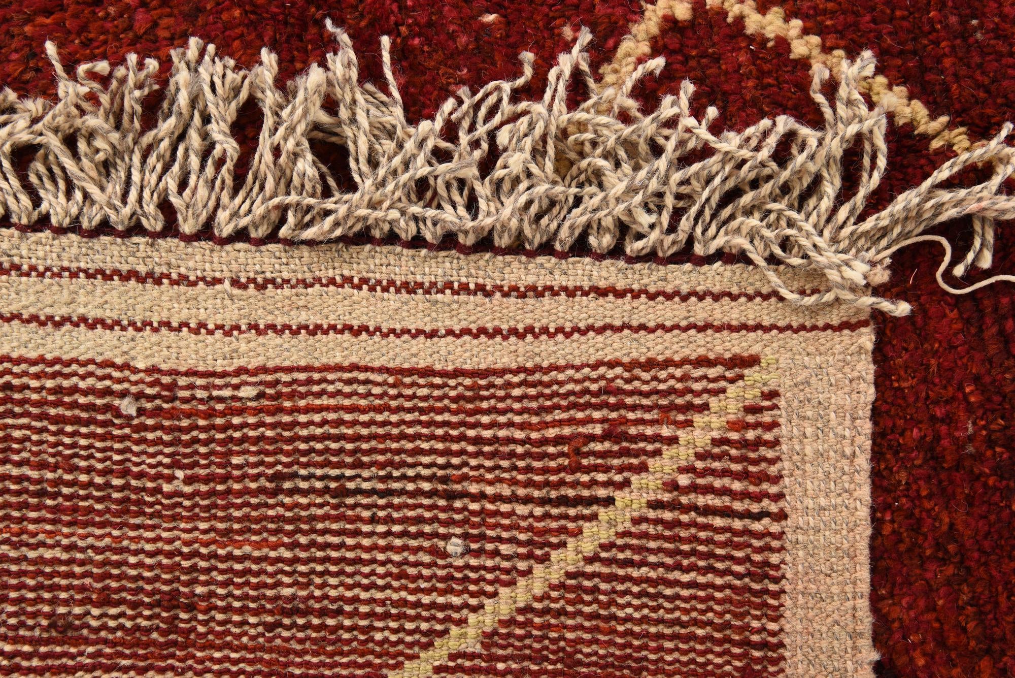 6' 4 x 9' 3 Hand Knotted Moroccan Wool Rug