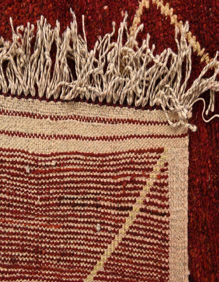 Detail image of 6' 4 x 9' 3  Hand Knotted Moroccan Wool Rug