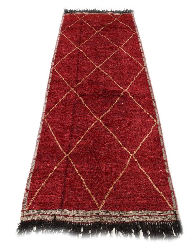 Detail image of 5' 2 x 8' 8  Hand Knotted Moroccan Wool Rug