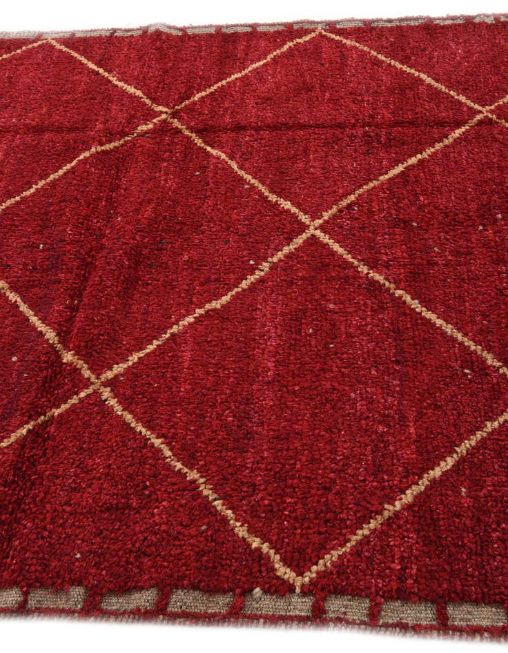 Detail image of 5' 2 x 8' 8  Hand Knotted Moroccan Wool Rug