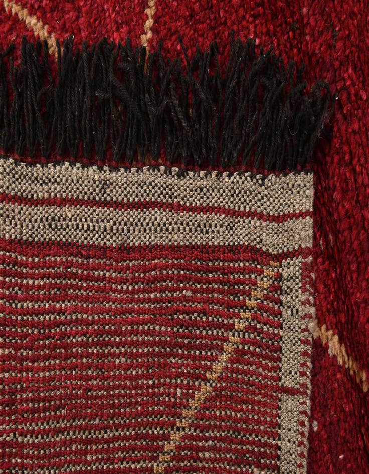 Detail image of 5' 2 x 8' 8  Hand Knotted Moroccan Wool Rug