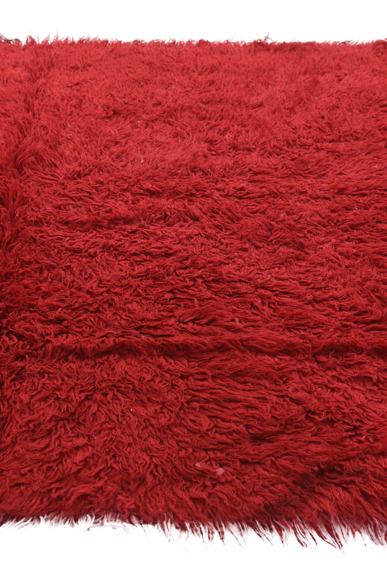 5' 4 x 8' Hand Knotted Moroccan Wool Rug