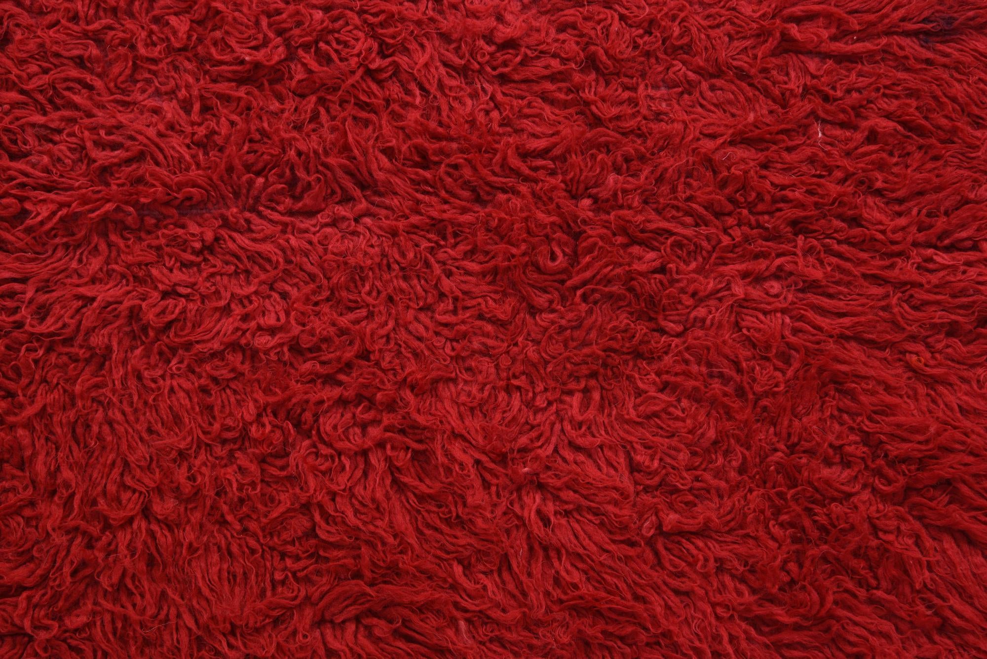 5' 4 x 8' Hand Knotted Moroccan Wool Rug