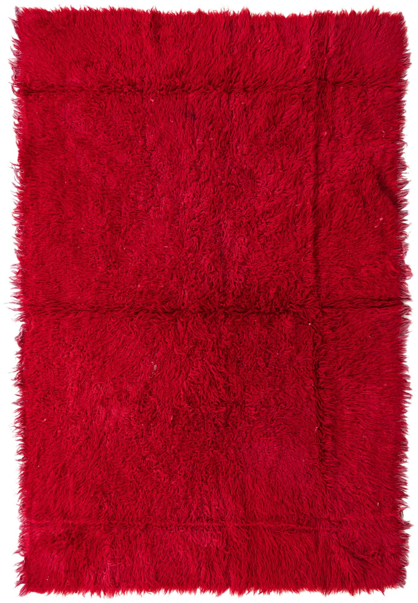 5' 4 x 8' Hand Knotted Moroccan Wool Rug
