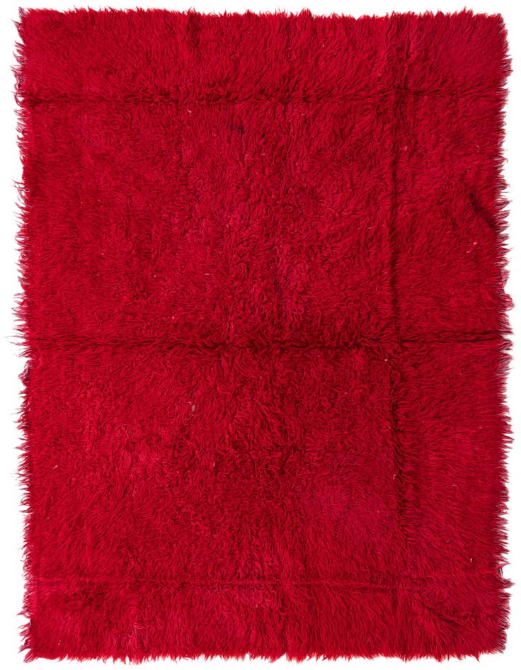 Detail image of 5' 4 x 8' Hand Knotted Moroccan Wool Rug