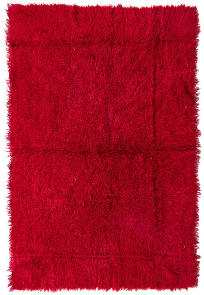 Detail image of 5' 4 x 8' Hand Knotted Moroccan Wool Rug