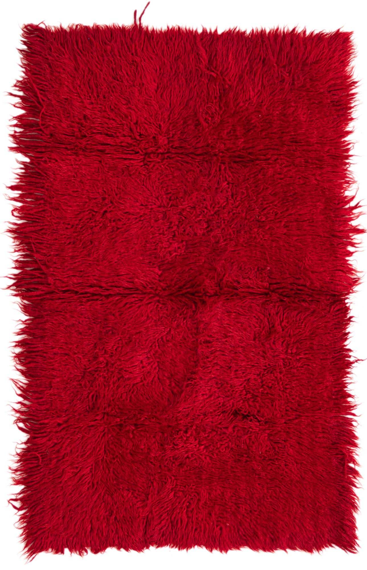 2' 2 x 3' 7 Hand Knotted Moroccan Wool Rug