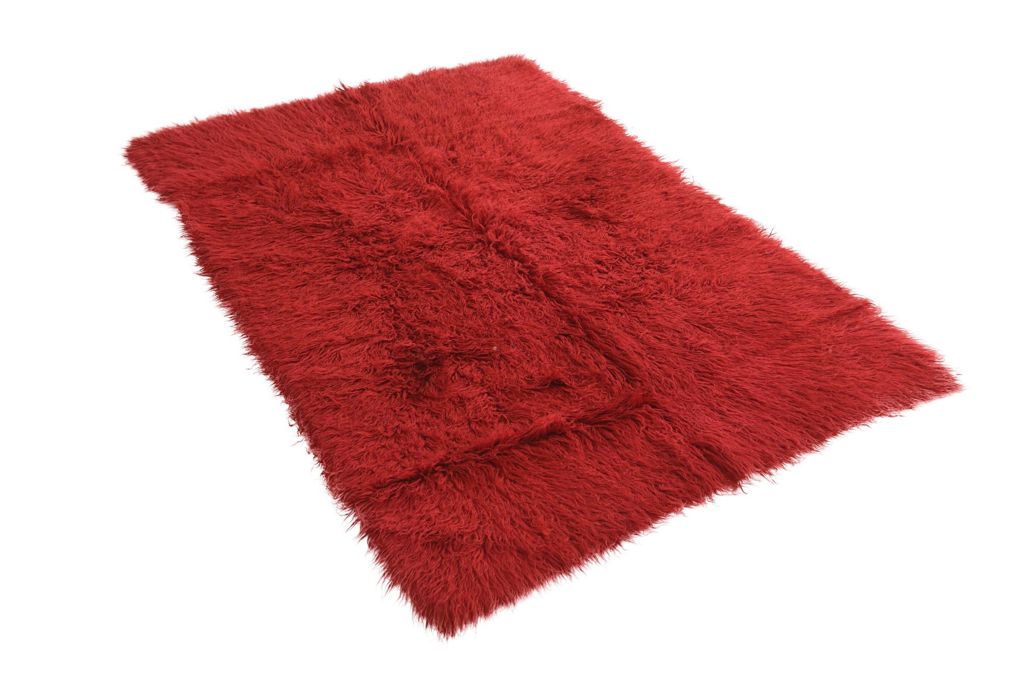 4' 6 x 6' 8 Hand Knotted Moroccan Wool Rug
