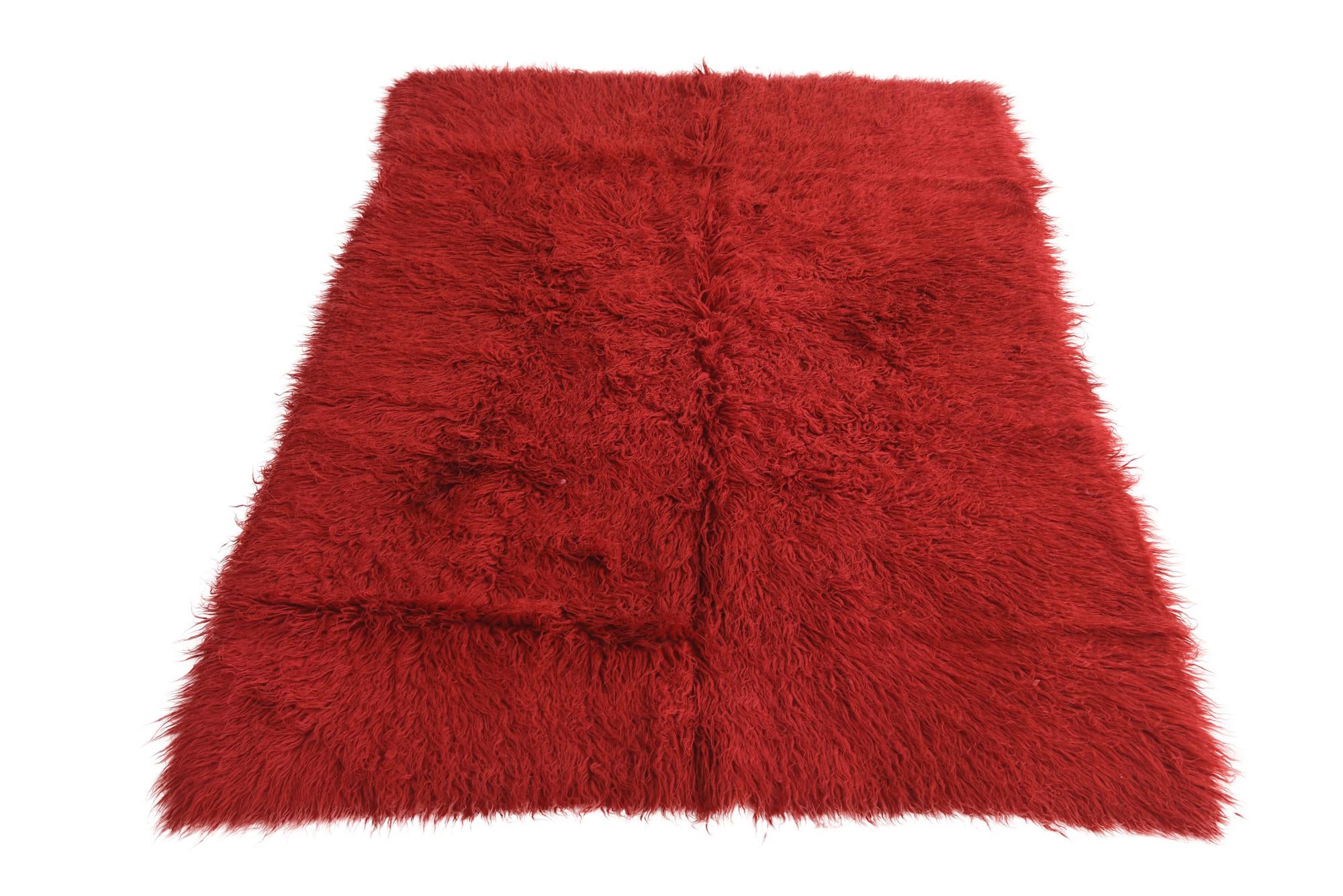 4' 6 x 6' 8 Hand Knotted Moroccan Wool Rug