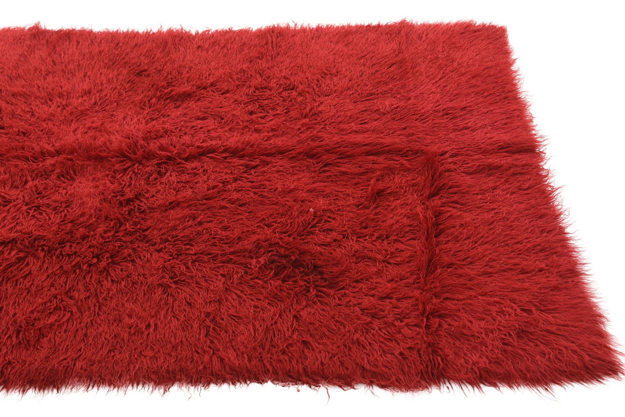 4' 6 x 6' 8 Hand Knotted Moroccan Wool Rug