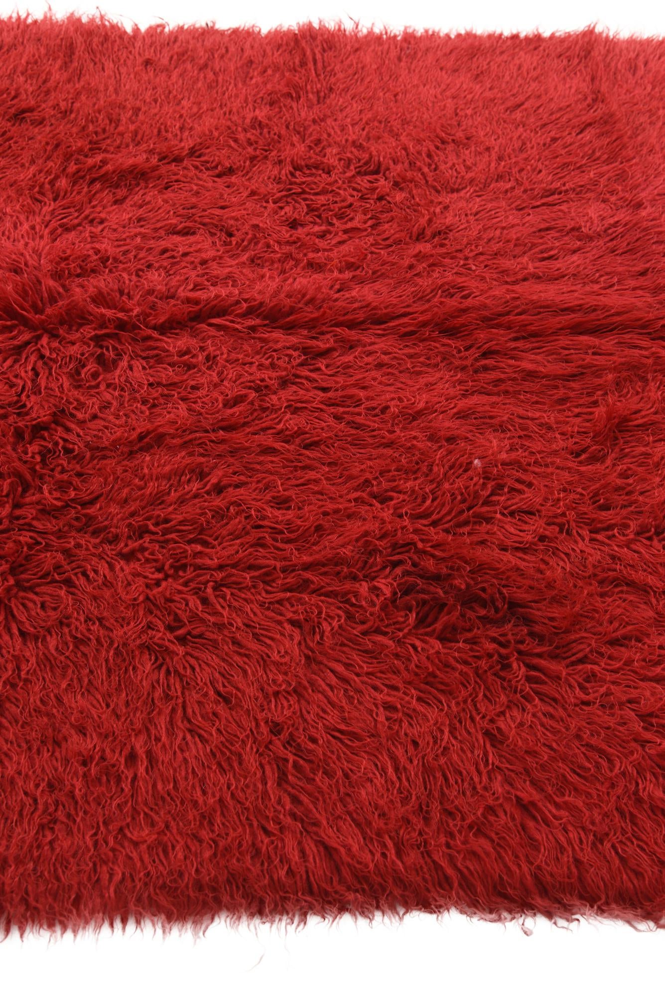 4' 6 x 6' 8 Hand Knotted Moroccan Wool Rug