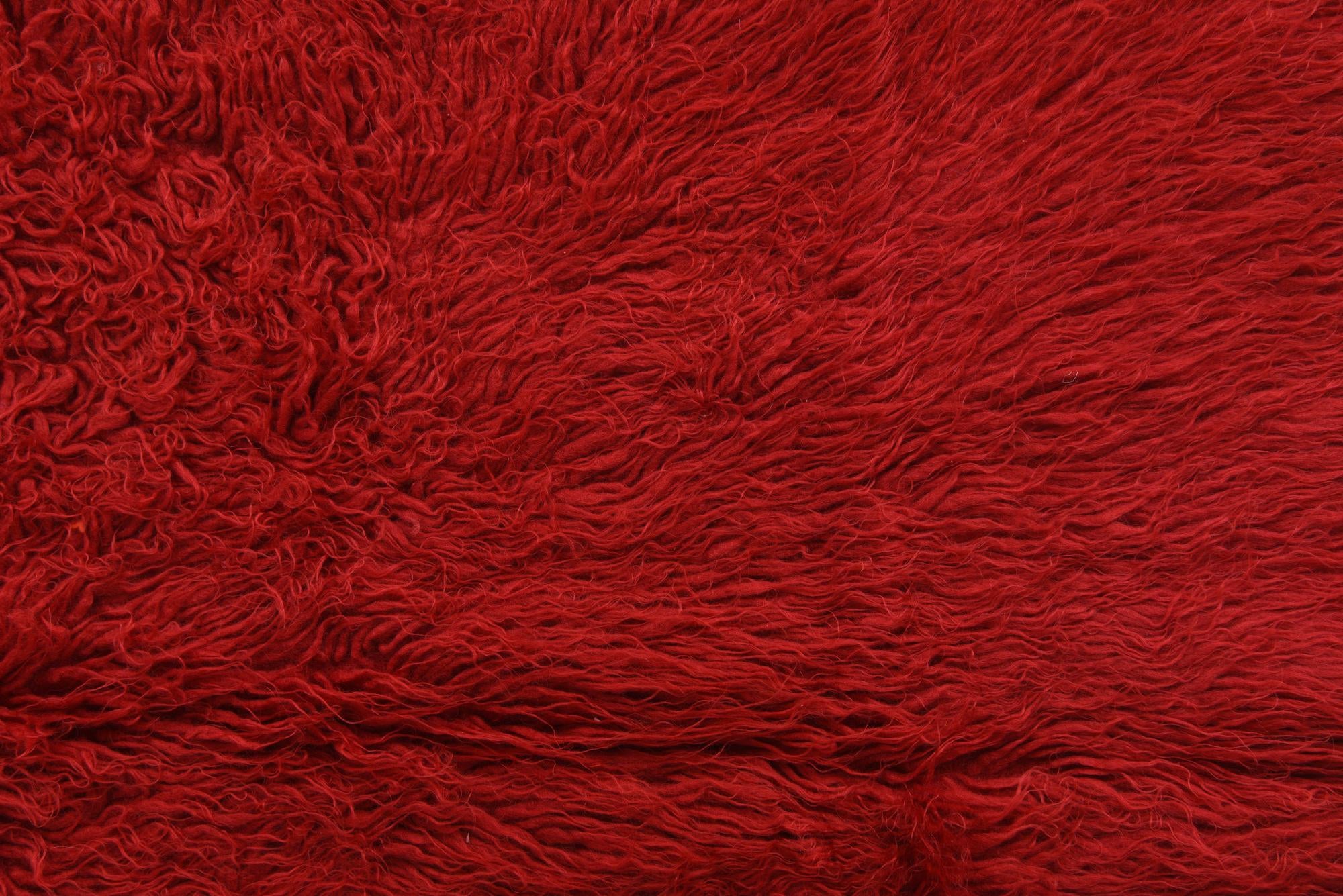 4' 6 x 6' 8 Hand Knotted Moroccan Wool Rug