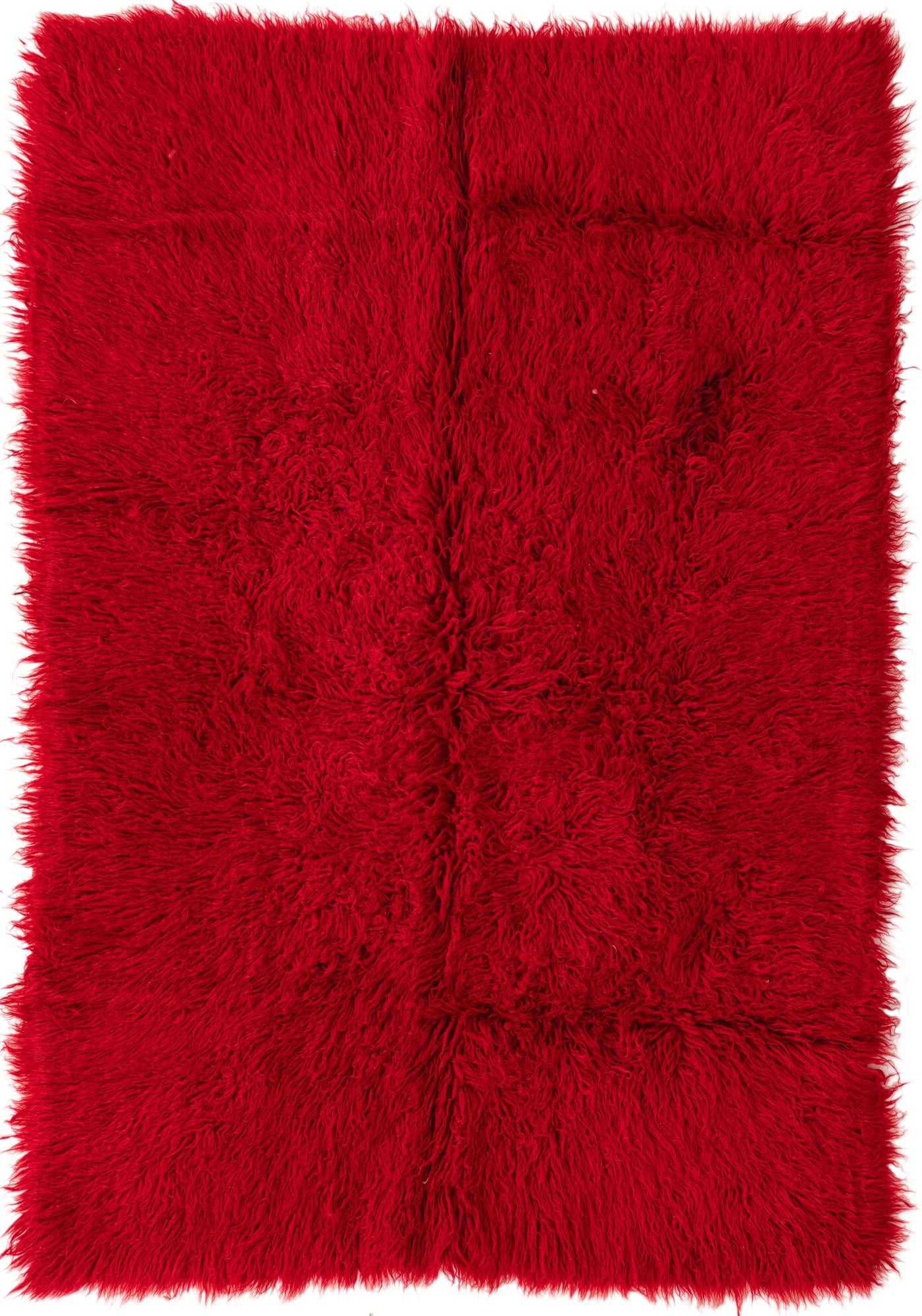 4' 6 x 6' 8 Hand Knotted Moroccan Wool Rug