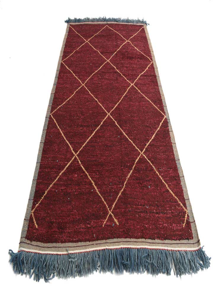 6' 4 x 9' 7 Hand Knotted Moroccan Wool Rug