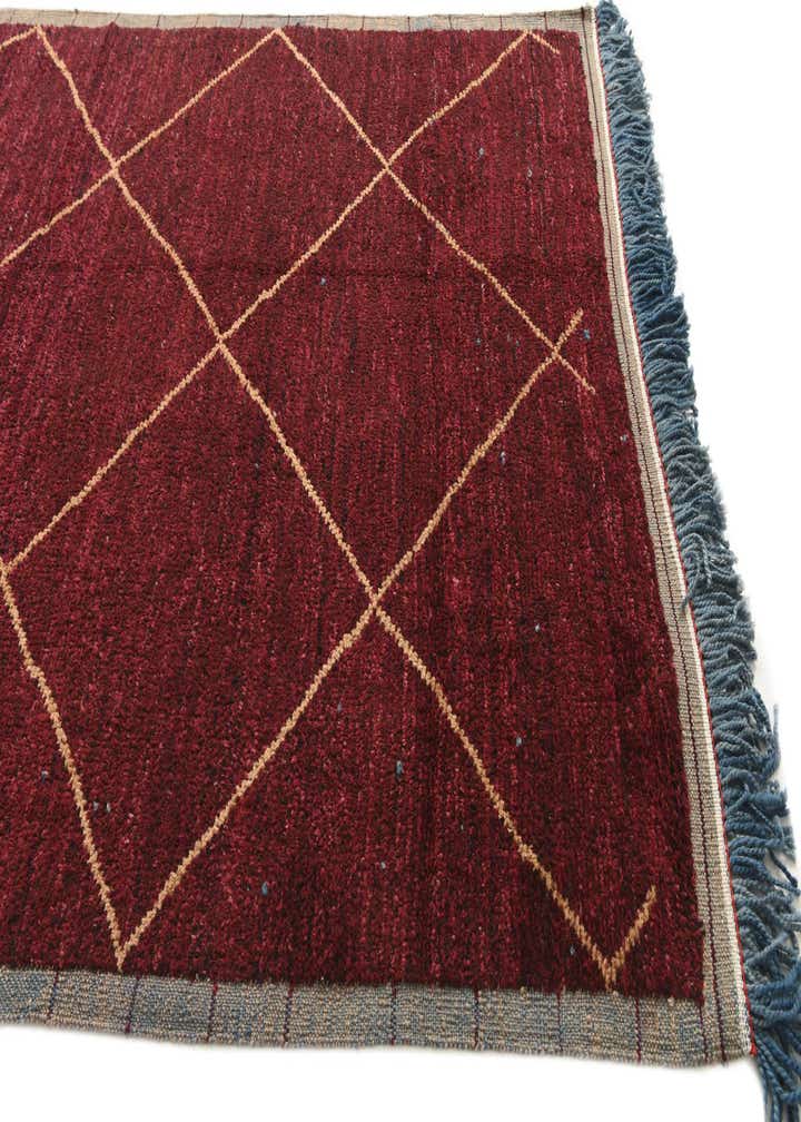 6' 4 x 9' 7 Hand Knotted Moroccan Wool Rug